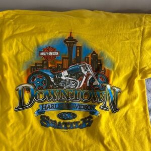 Harley-Davidson Yellow Downtown Seattle Tee